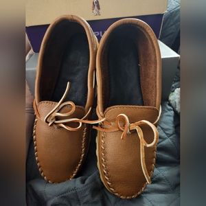Mens Leather Hush Puppies Slip-ons